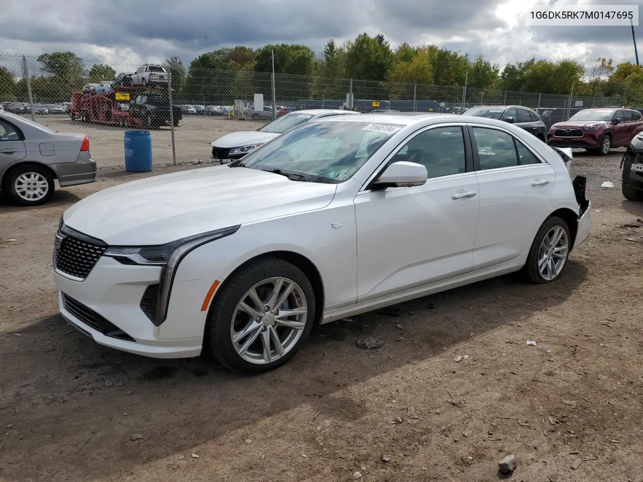 2021 Cadillac Ct4 Luxury VIN: 1G6DK5RK7M0147695 Lot: 73565194