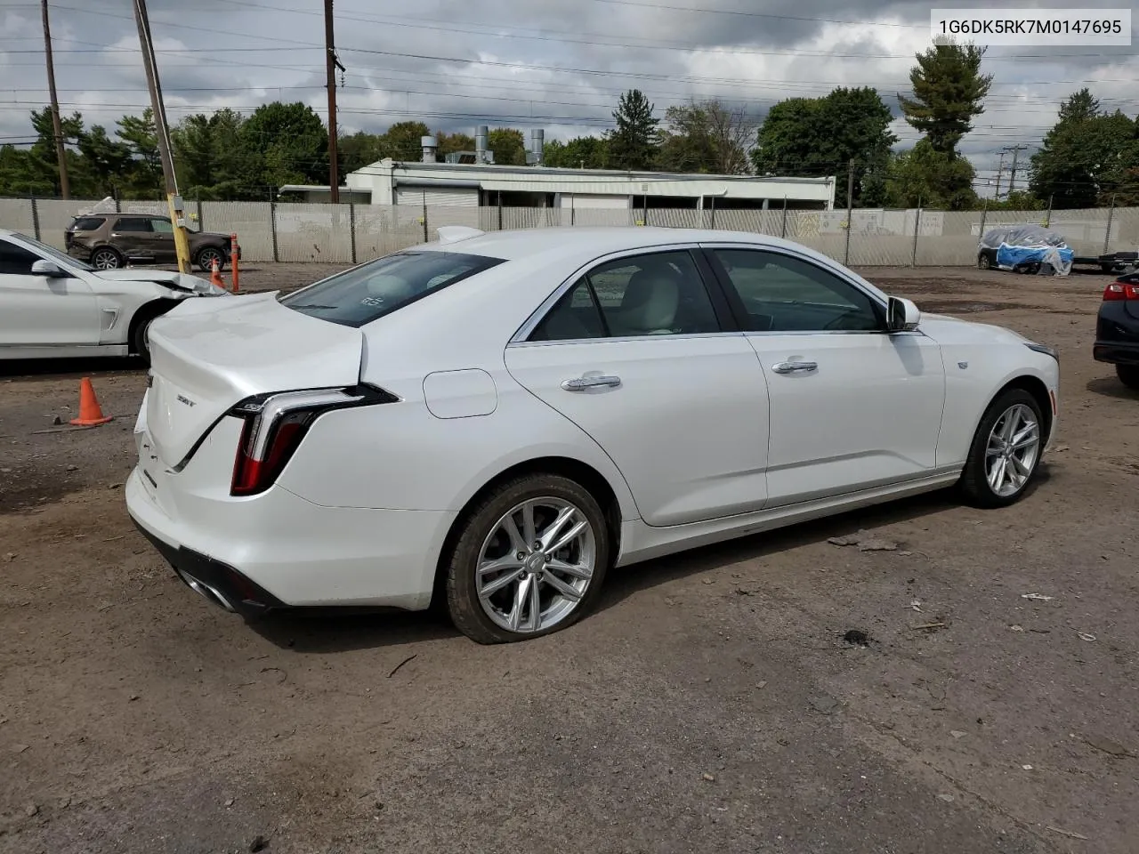 2021 Cadillac Ct4 Luxury VIN: 1G6DK5RK7M0147695 Lot: 73565194