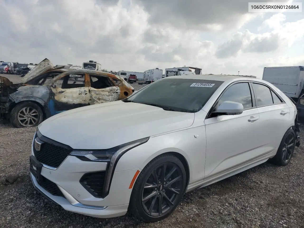 2022 Cadillac Ct4 Sport VIN: 1G6DC5RK0N0126864 Lot: 51284655