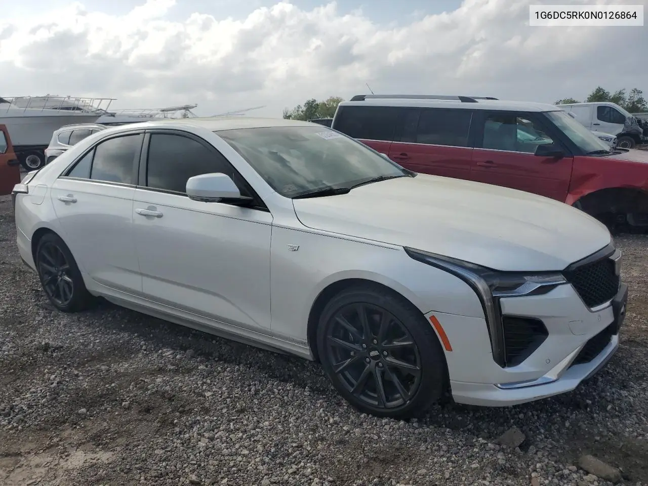 2022 Cadillac Ct4 Sport VIN: 1G6DC5RK0N0126864 Lot: 51284655