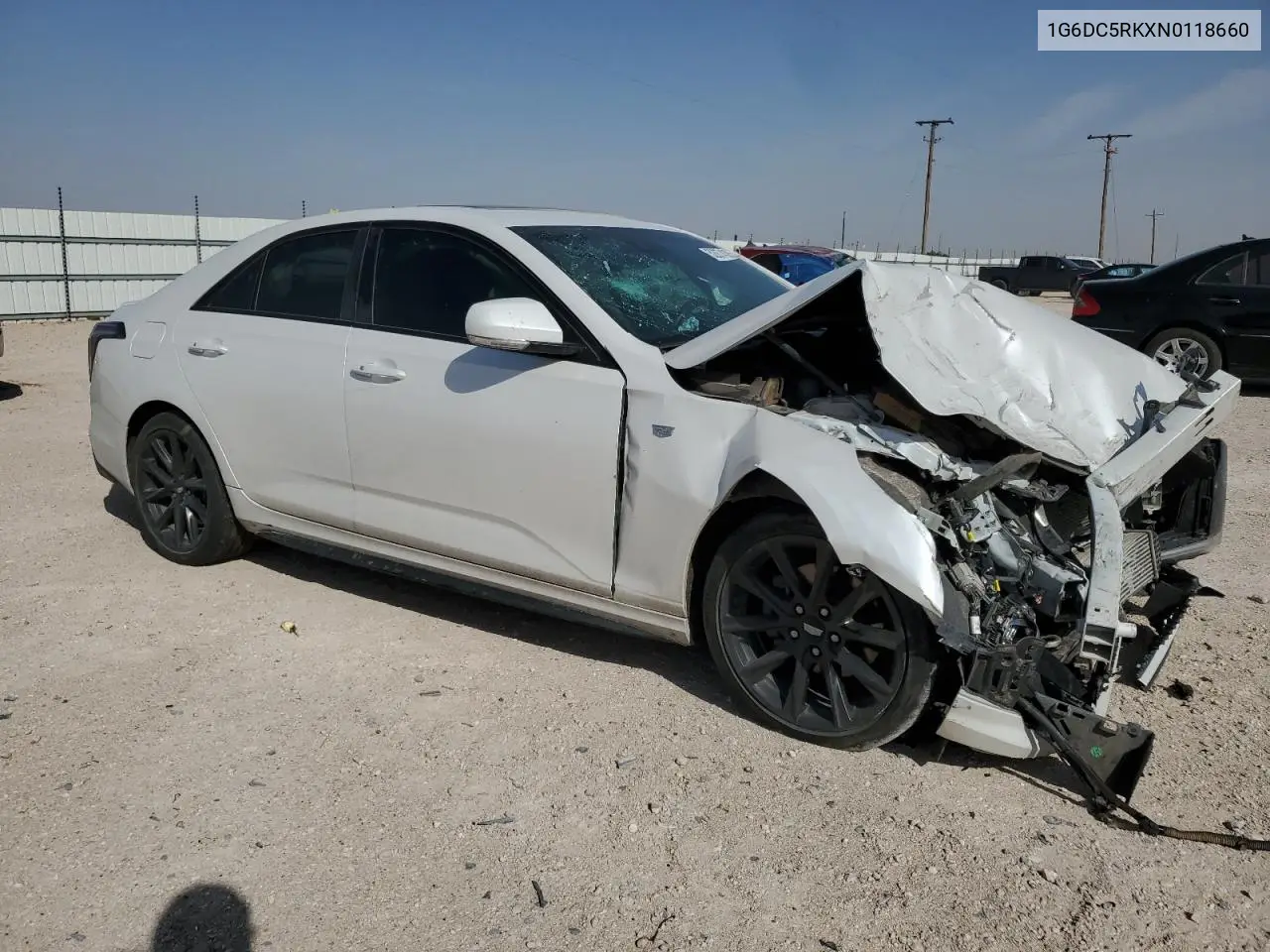 2022 Cadillac Ct4 Sport VIN: 1G6DC5RKXN0118660 Lot: 52874385