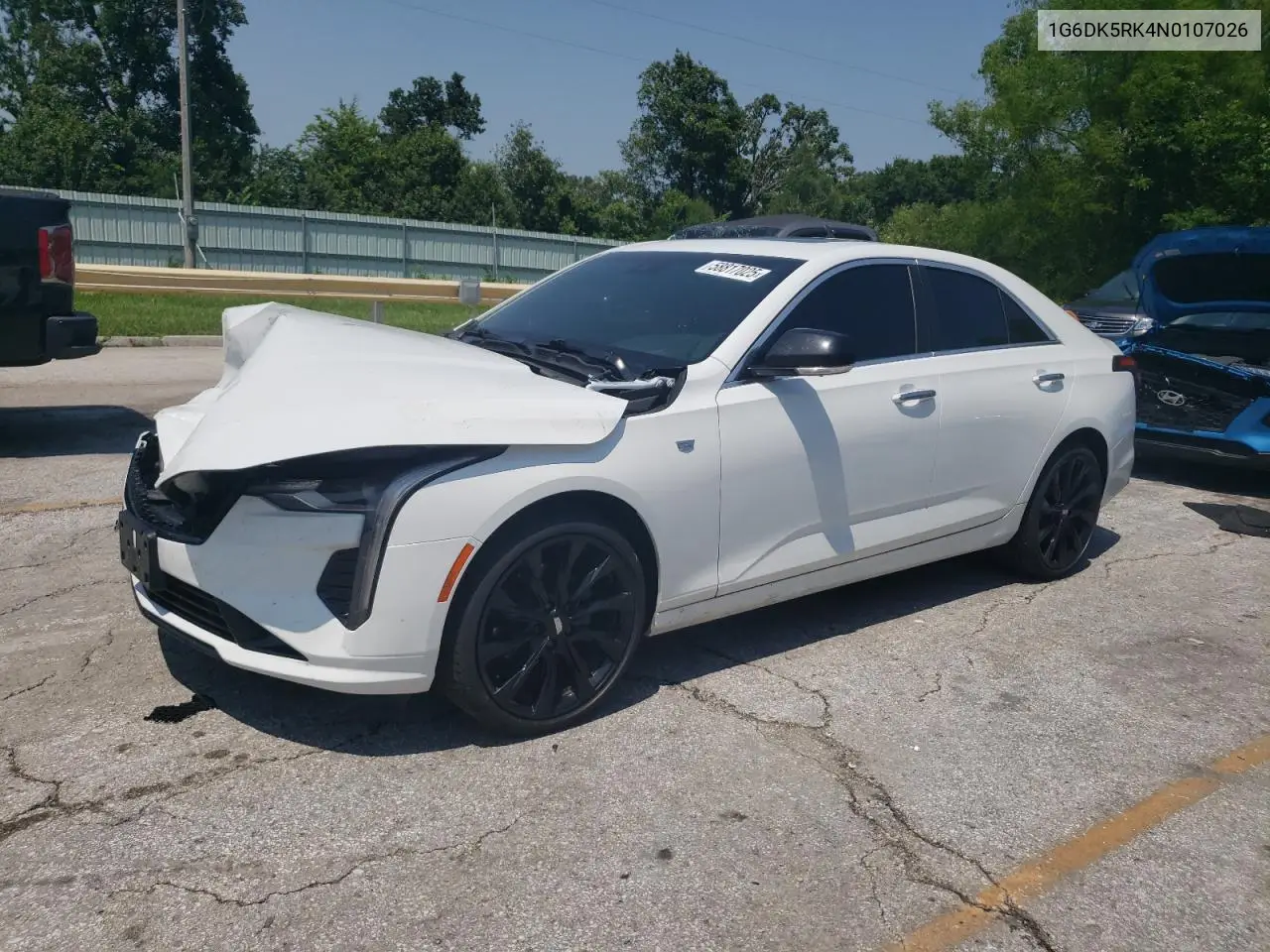 2022 Cadillac Ct4 Luxury VIN: 1G6DK5RK4N0107026 Lot: 58817025