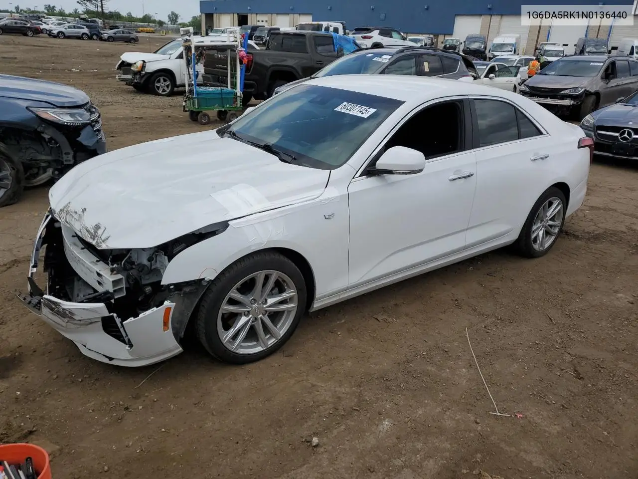 2022 Cadillac Ct4 Luxury VIN: 1G6DA5RK1N0136440 Lot: 60307145