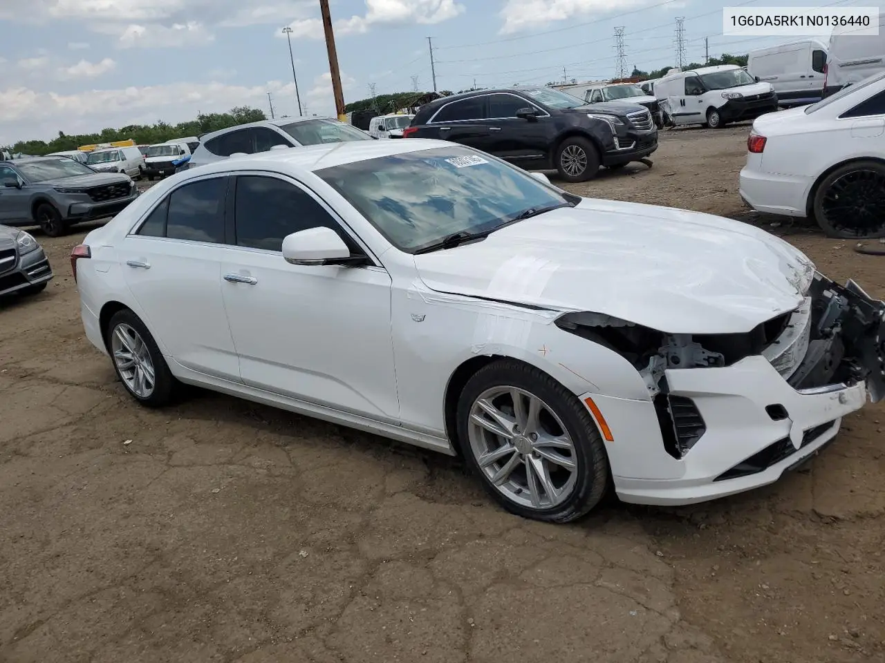 2022 Cadillac Ct4 Luxury VIN: 1G6DA5RK1N0136440 Lot: 60307145