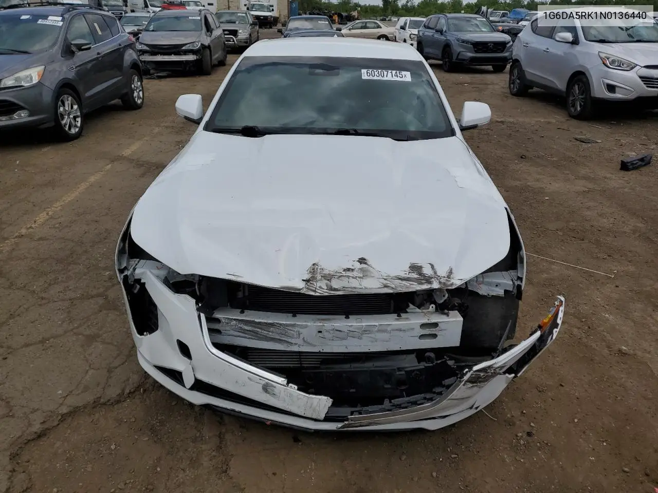 2022 Cadillac Ct4 Luxury VIN: 1G6DA5RK1N0136440 Lot: 60307145
