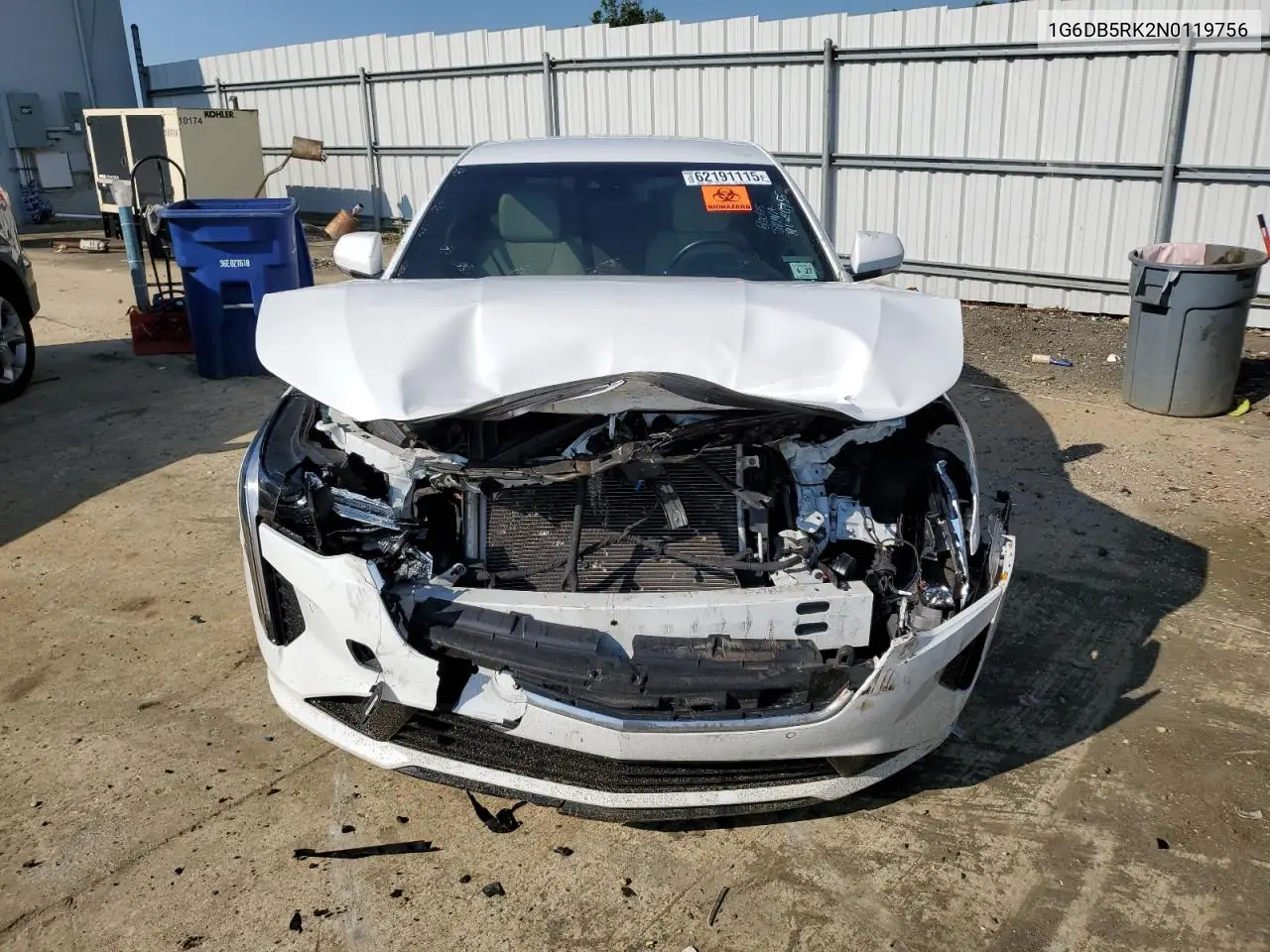 2022 Cadillac Ct4 Premium Luxury VIN: 1G6DB5RK2N0119756 Lot: 62191115