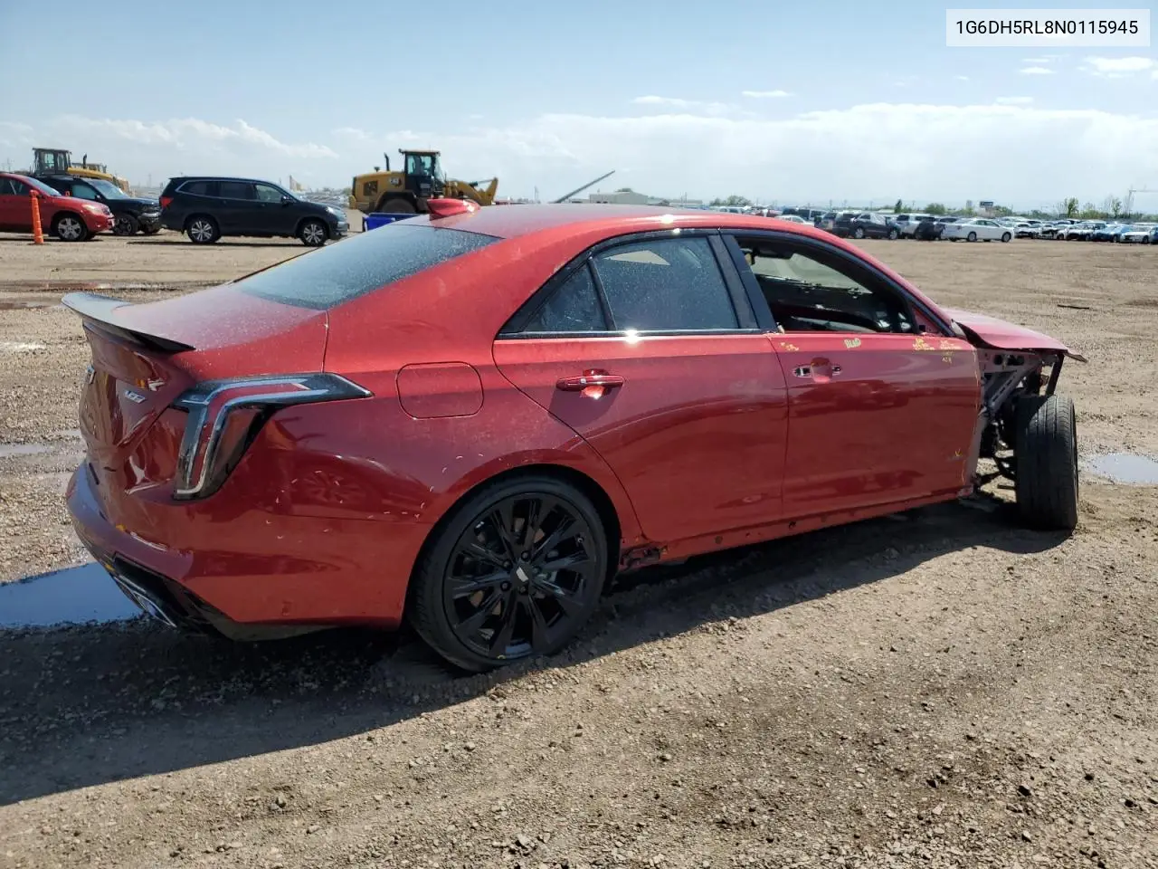 2022 Cadillac Ct4-V VIN: 1G6DH5RL8N0115945 Lot: 62474035