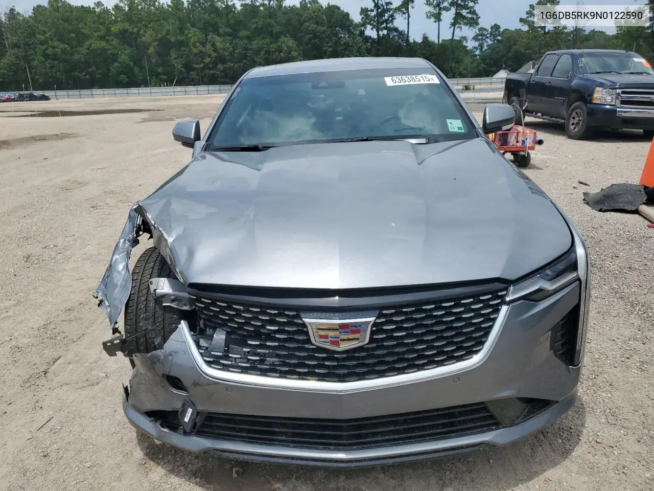 2022 Cadillac Ct4 Premium Luxury VIN: 1G6DB5RK9N0122590 Lot: 63638515