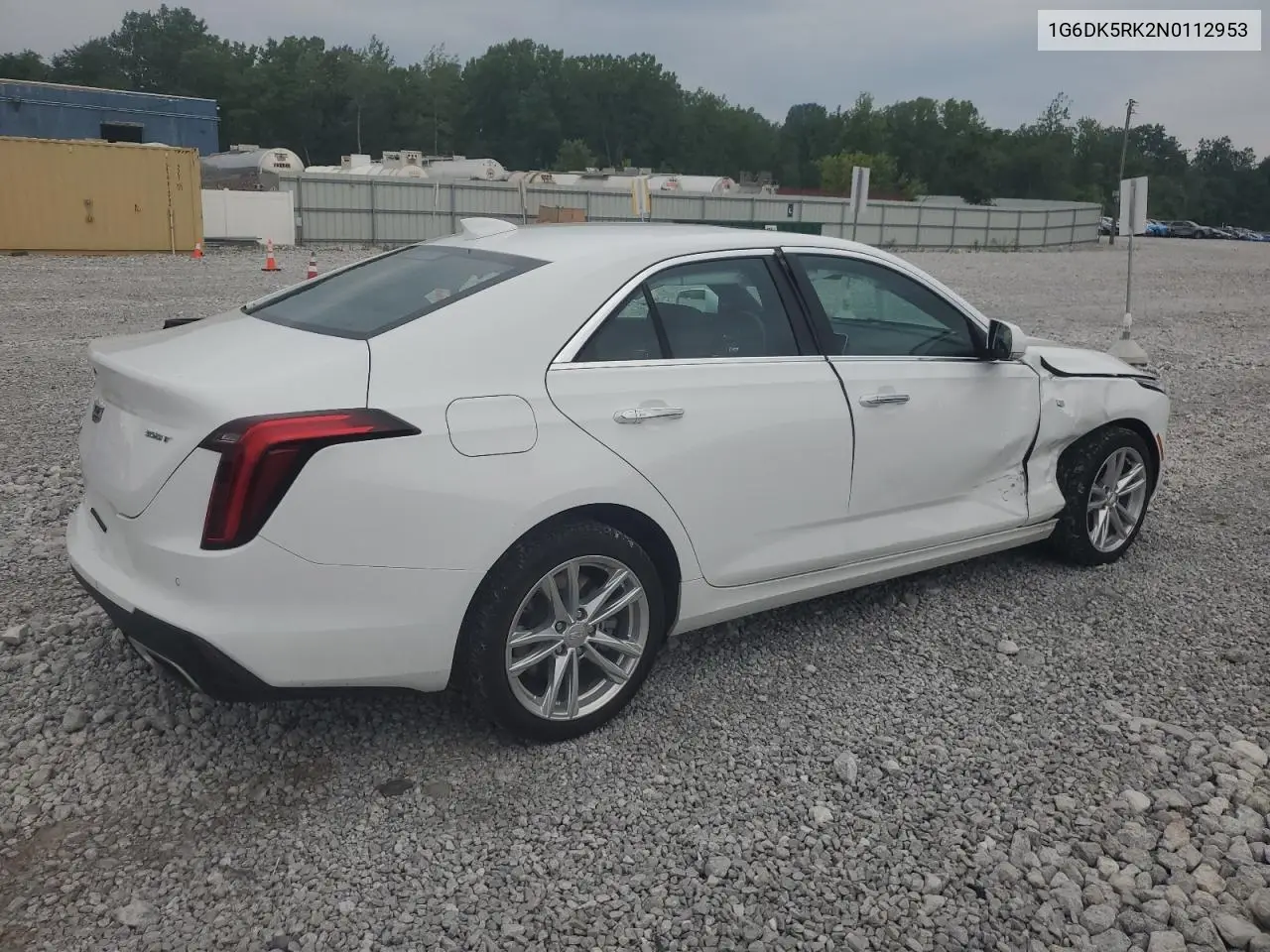 2022 Cadillac Ct4 Luxury VIN: 1G6DK5RK2N0112953 Lot: 65207715