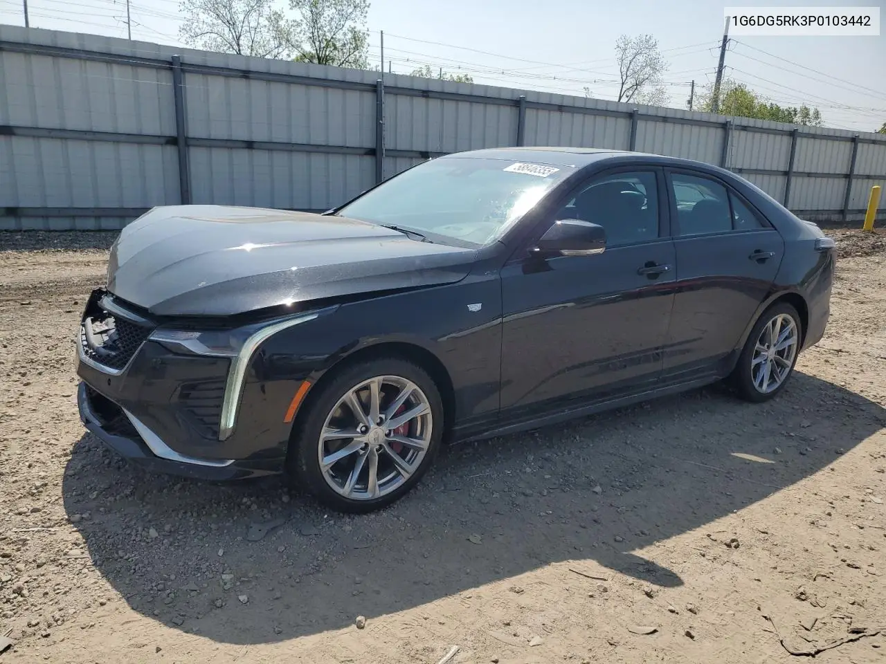 2023 Cadillac Ct4 Sport VIN: 1G6DG5RK3P0103442 Lot: 58846355