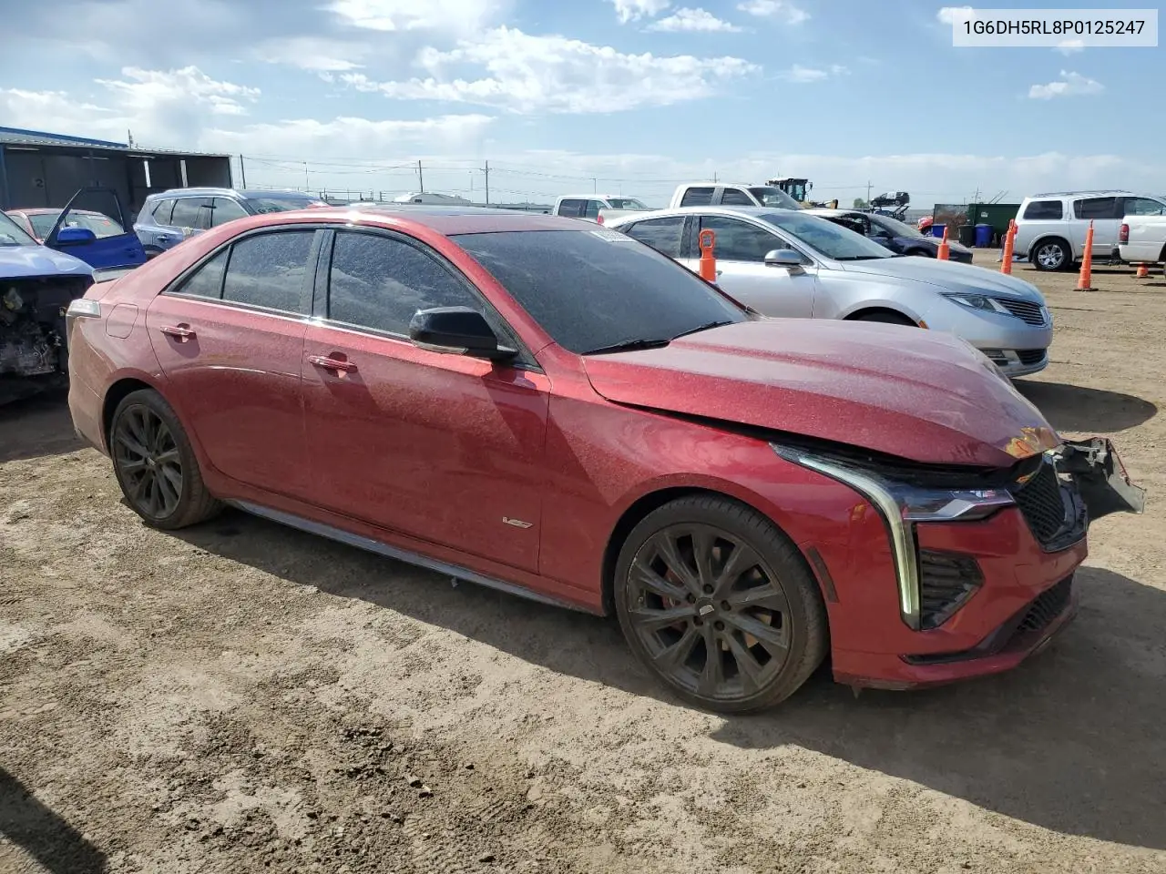 2023 Cadillac Ct4-V VIN: 1G6DH5RL8P0125247 Lot: 60690855