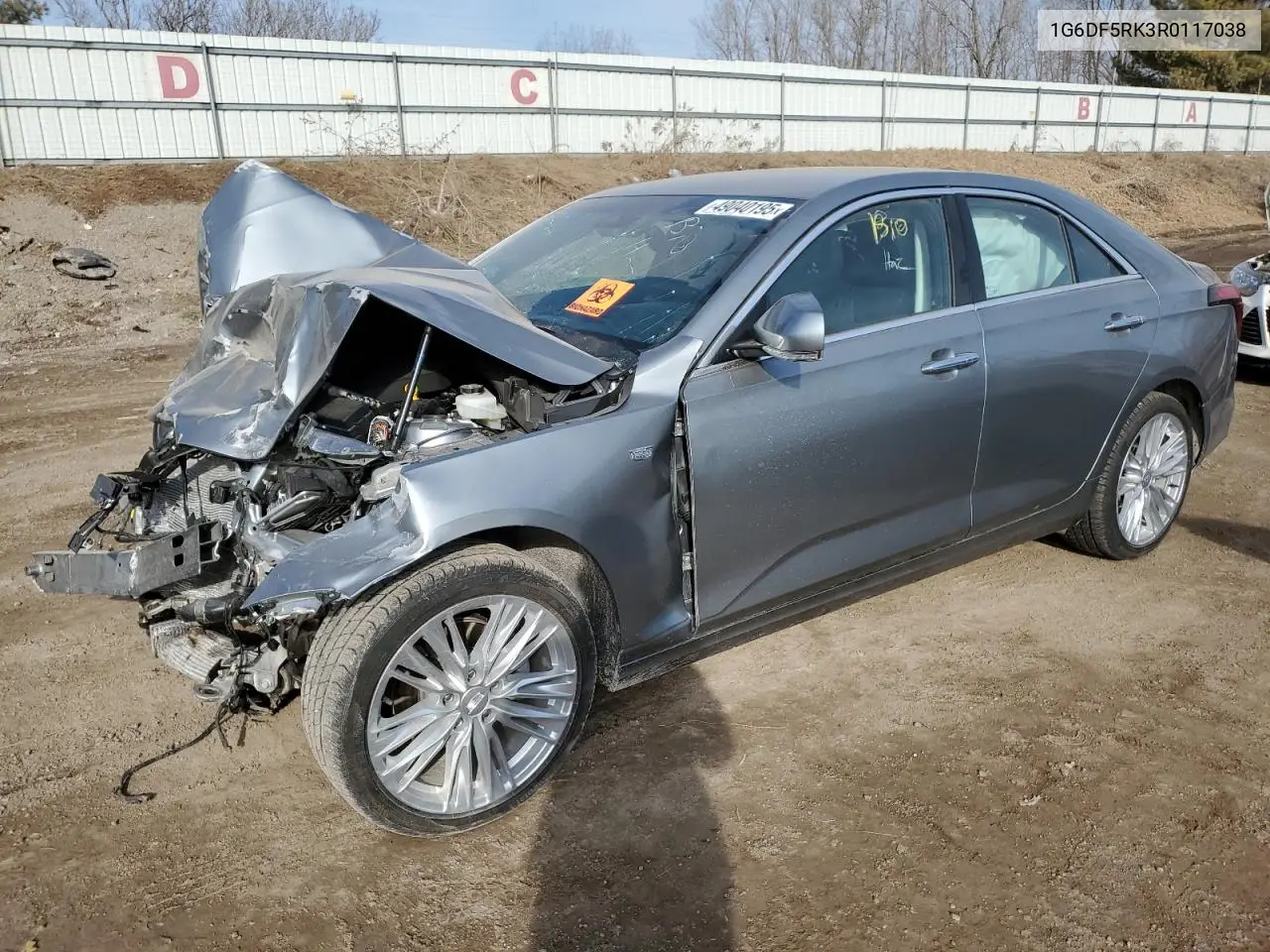 2024 Cadillac Ct4 Premium Luxury VIN: 1G6DF5RK3R0117038 Lot: 49040195