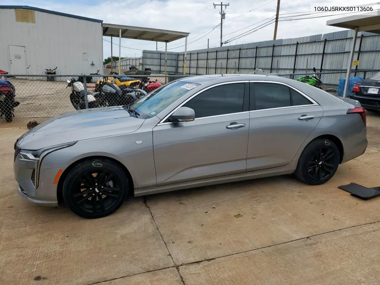 2025 Cadillac Ct4 Luxury + VIN: 1G6DJ5RKXS0113606 Lot: 60462535