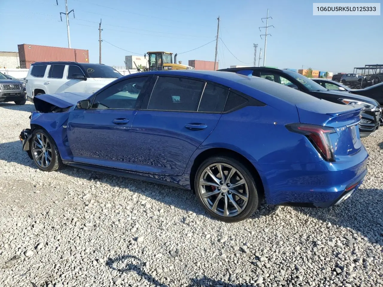 2020 Cadillac Ct5 Sport VIN: 1G6DU5RK5L0125333 Lot: 53879185