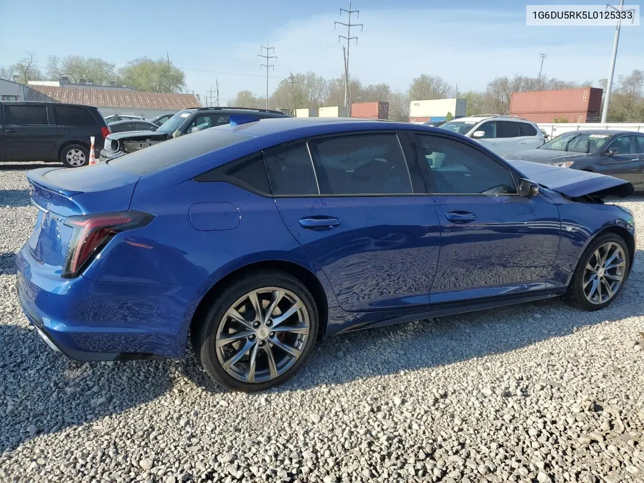 2020 Cadillac Ct5 Sport VIN: 1G6DU5RK5L0125333 Lot: 53879185