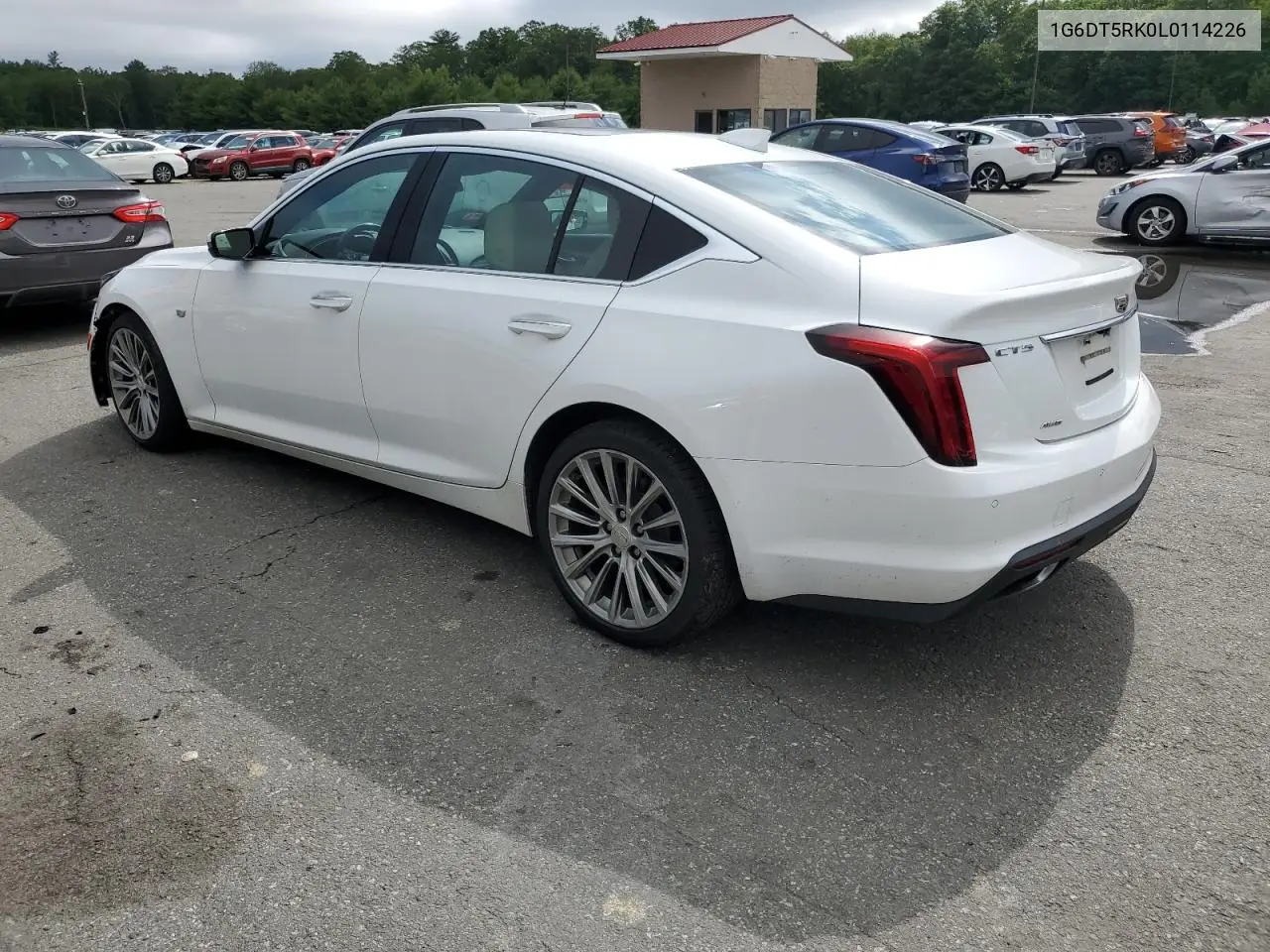 2020 Cadillac Ct5 Premium Luxury VIN: 1G6DT5RK0L0114226 Lot: 60091615