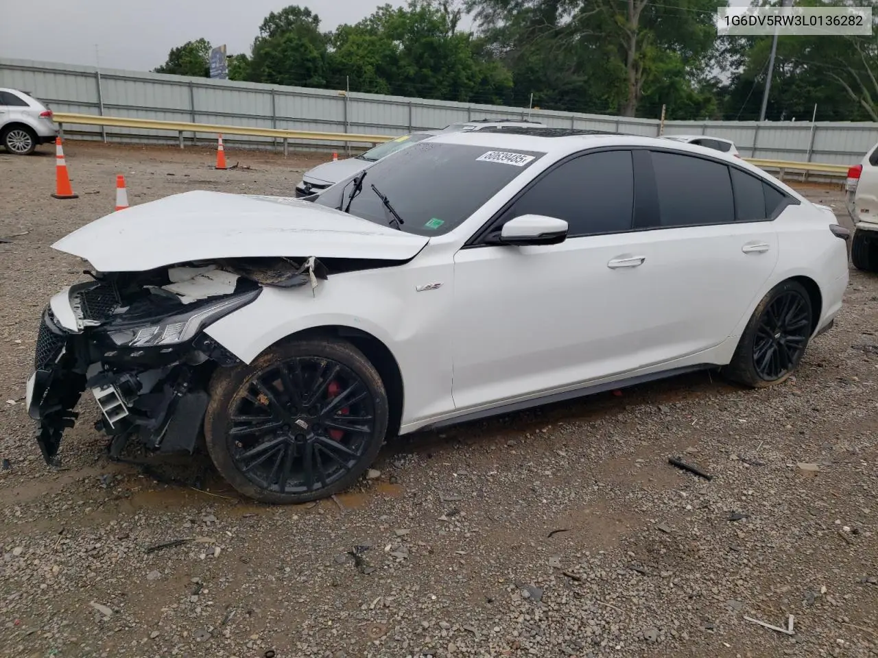2020 Cadillac Ct5-V VIN: 1G6DV5RW3L0136282 Lot: 60639485