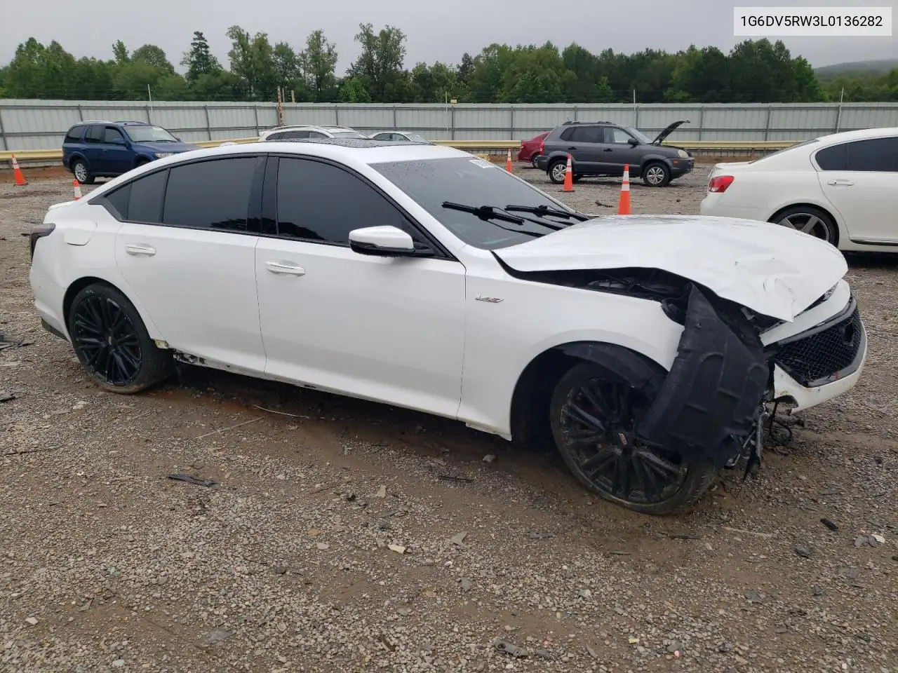 2020 Cadillac Ct5-V VIN: 1G6DV5RW3L0136282 Lot: 60639485