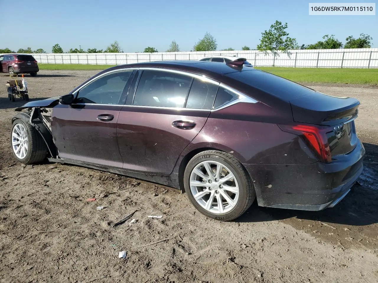 2021 Cadillac Ct5 Luxury VIN: 1G6DW5RK7M0115110 Lot: 51435825