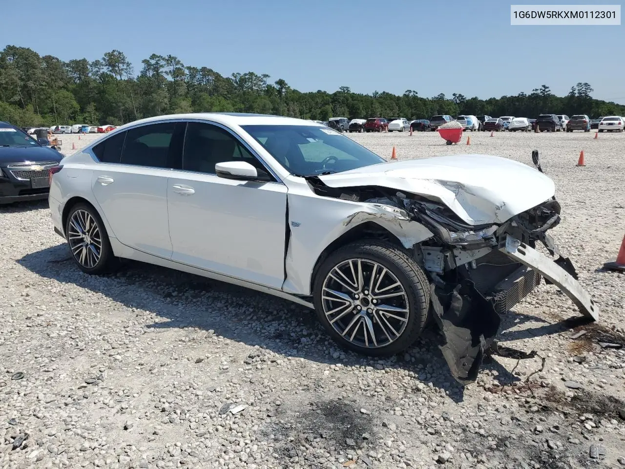 2021 Cadillac Ct5 Luxury VIN: 1G6DW5RKXM0112301 Lot: 52497035