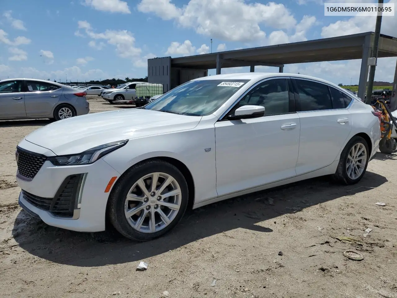 2021 Cadillac Ct5 Luxury VIN: 1G6DM5RK6M0110695 Lot: 55492215