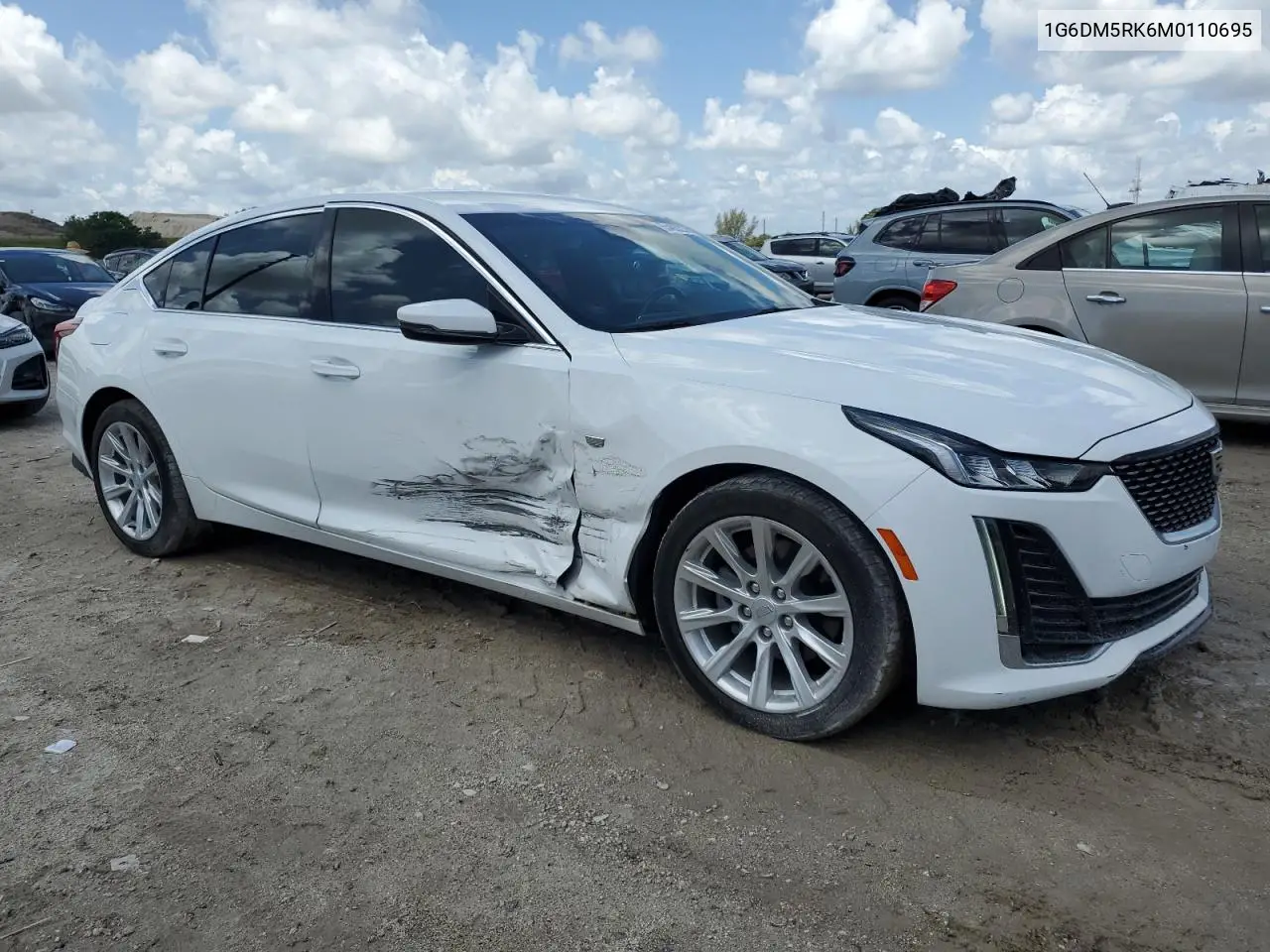 2021 Cadillac Ct5 Luxury VIN: 1G6DM5RK6M0110695 Lot: 55492215