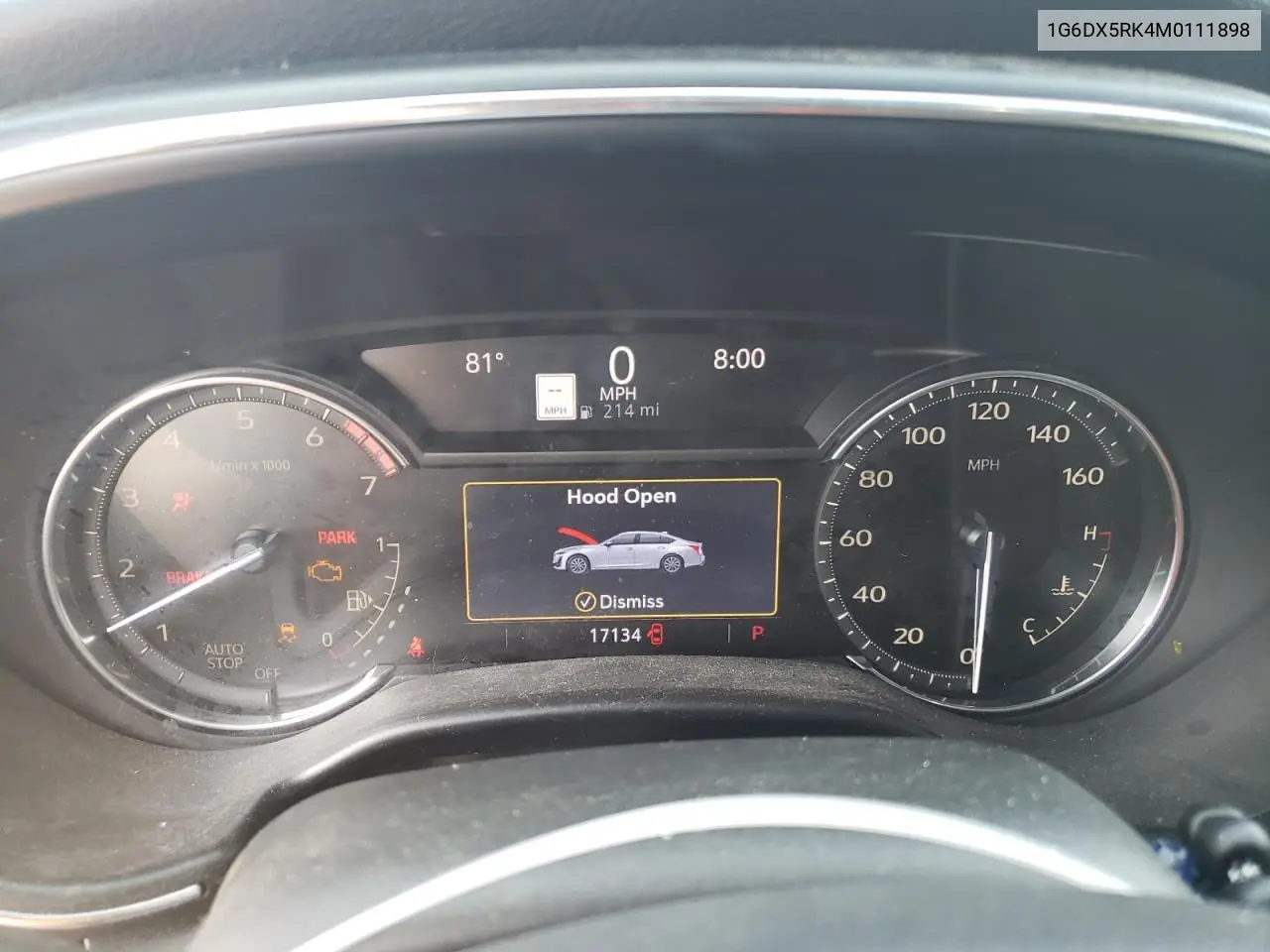 2021 Cadillac Ct5 Luxury VIN: 1G6DX5RK4M0111898 Lot: 60395855