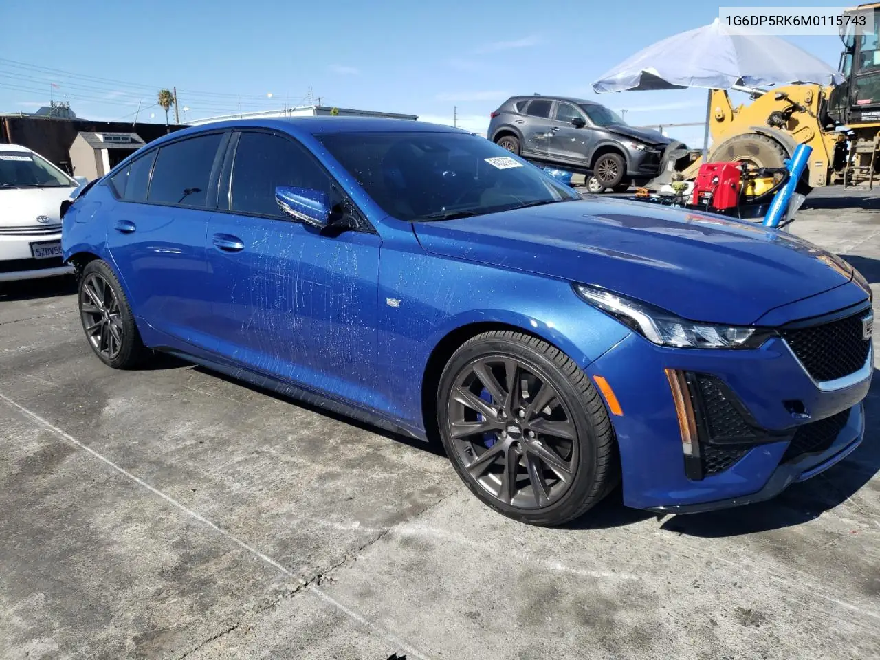 2021 Cadillac Ct5 Sport VIN: 1G6DP5RK6M0115743 Lot: 64327775