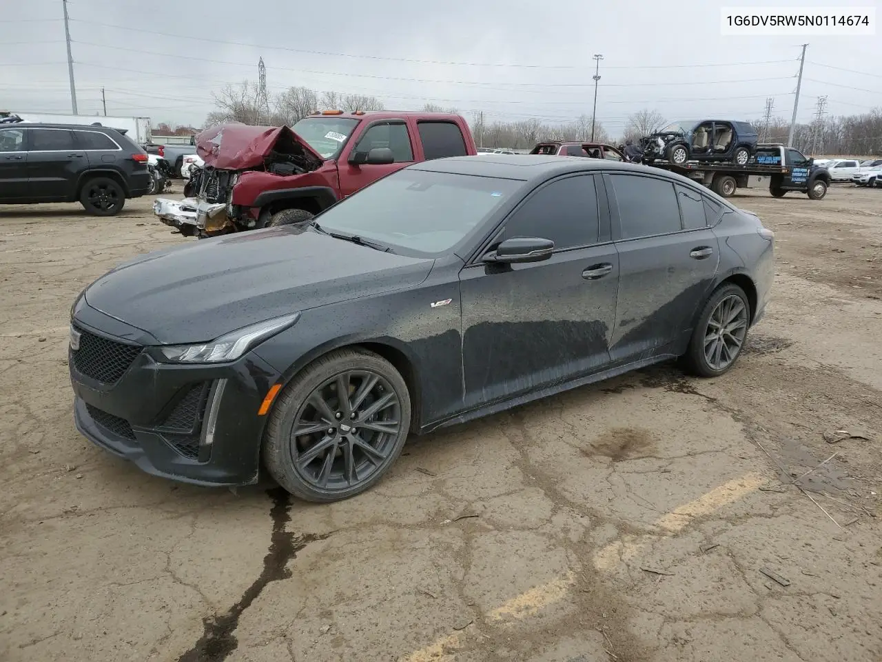 2022 Cadillac Ct5-V VIN: 1G6DV5RW5N0114674 Lot: 52033095