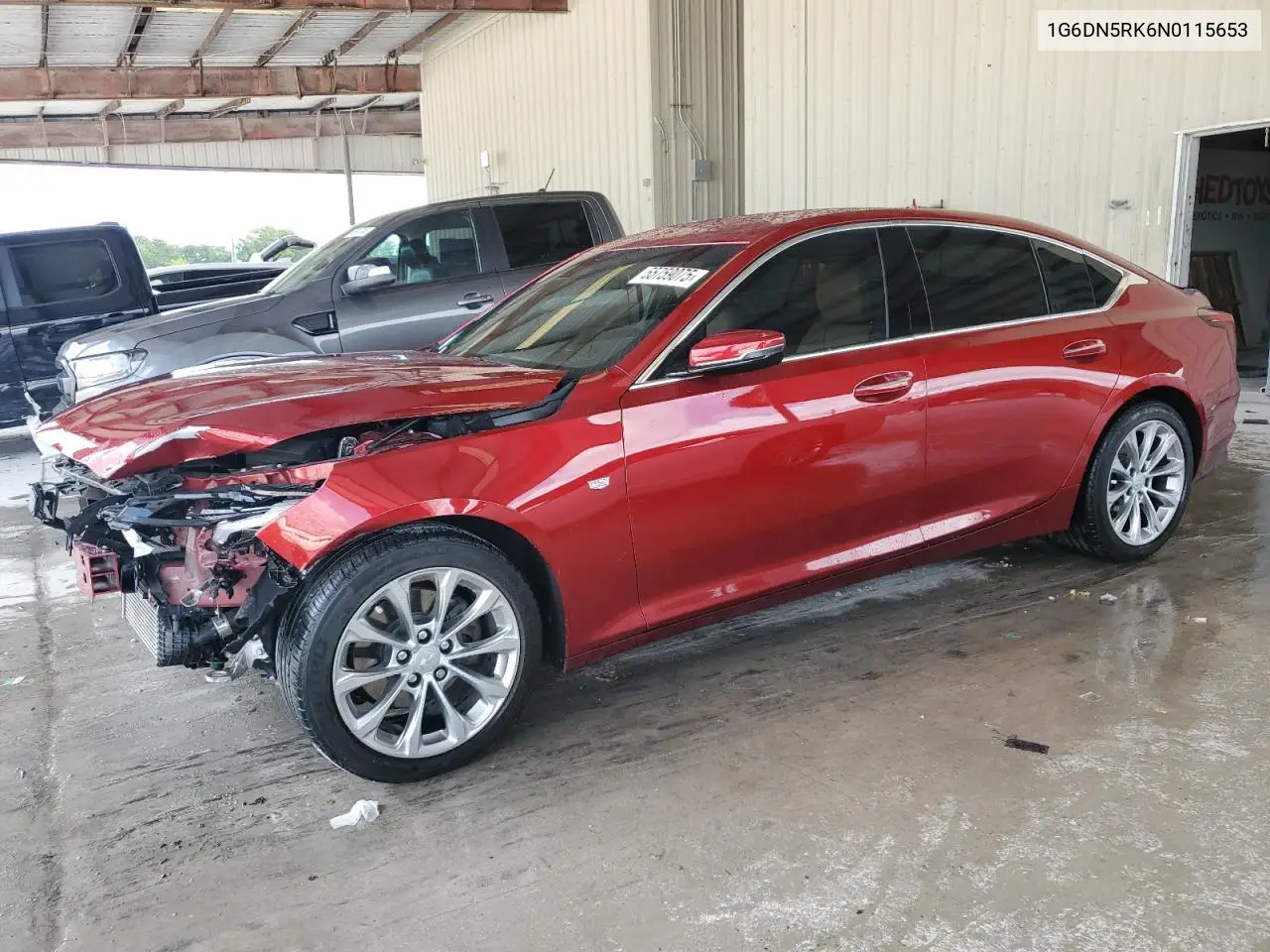 2022 Cadillac Ct5 Premium Luxury VIN: 1G6DN5RK6N0115653 Lot: 55759075