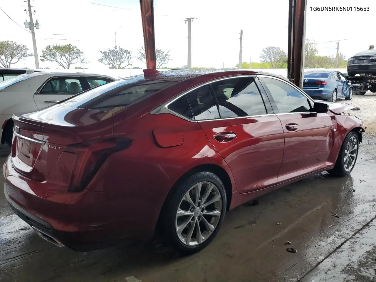2022 Cadillac Ct5 Premium Luxury VIN: 1G6DN5RK6N0115653 Lot: 55759075
