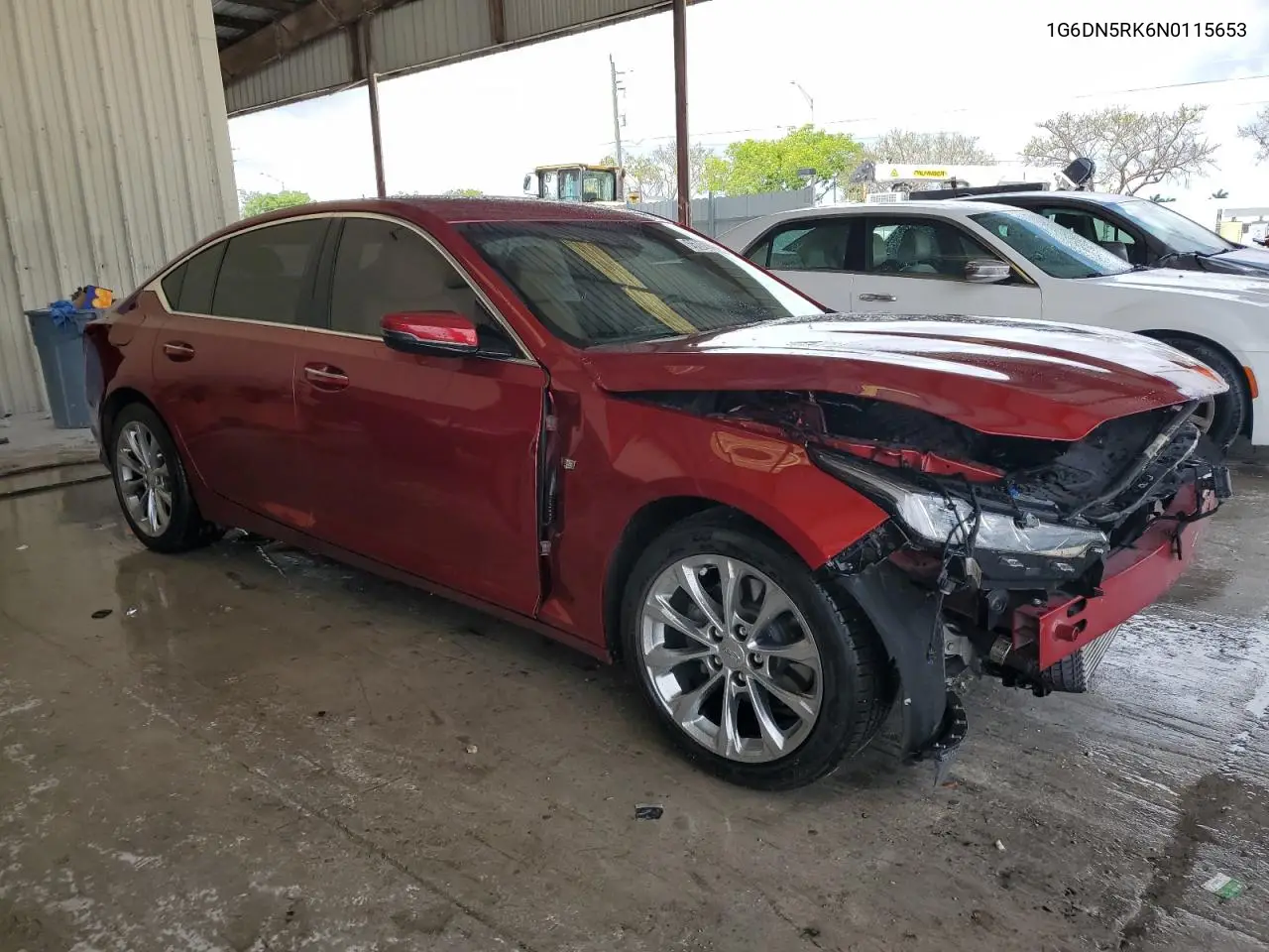 2022 Cadillac Ct5 Premium Luxury VIN: 1G6DN5RK6N0115653 Lot: 55759075