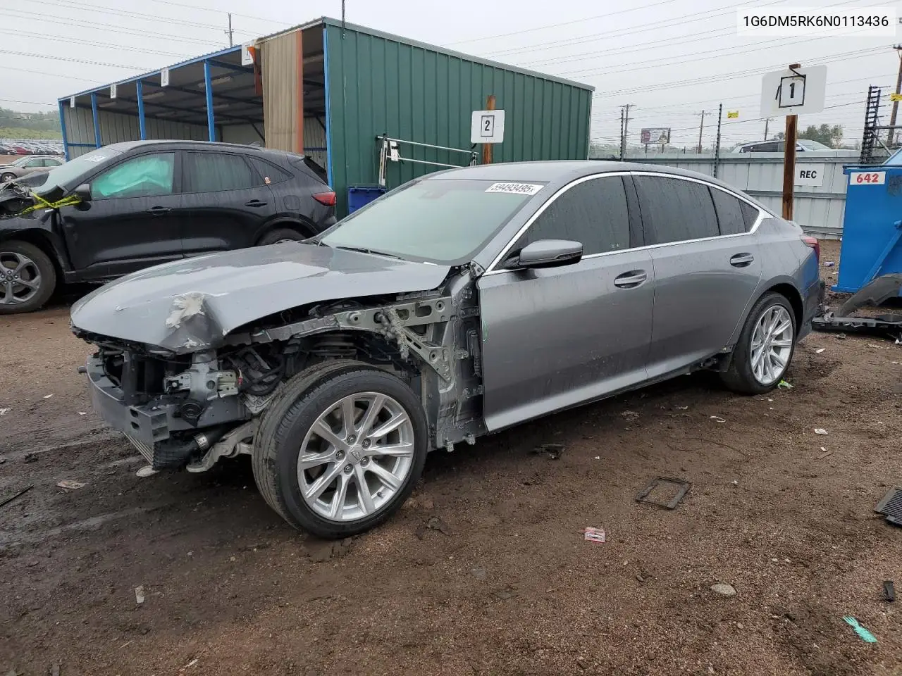 2022 Cadillac Ct5 Luxury VIN: 1G6DM5RK6N0113436 Lot: 59493495
