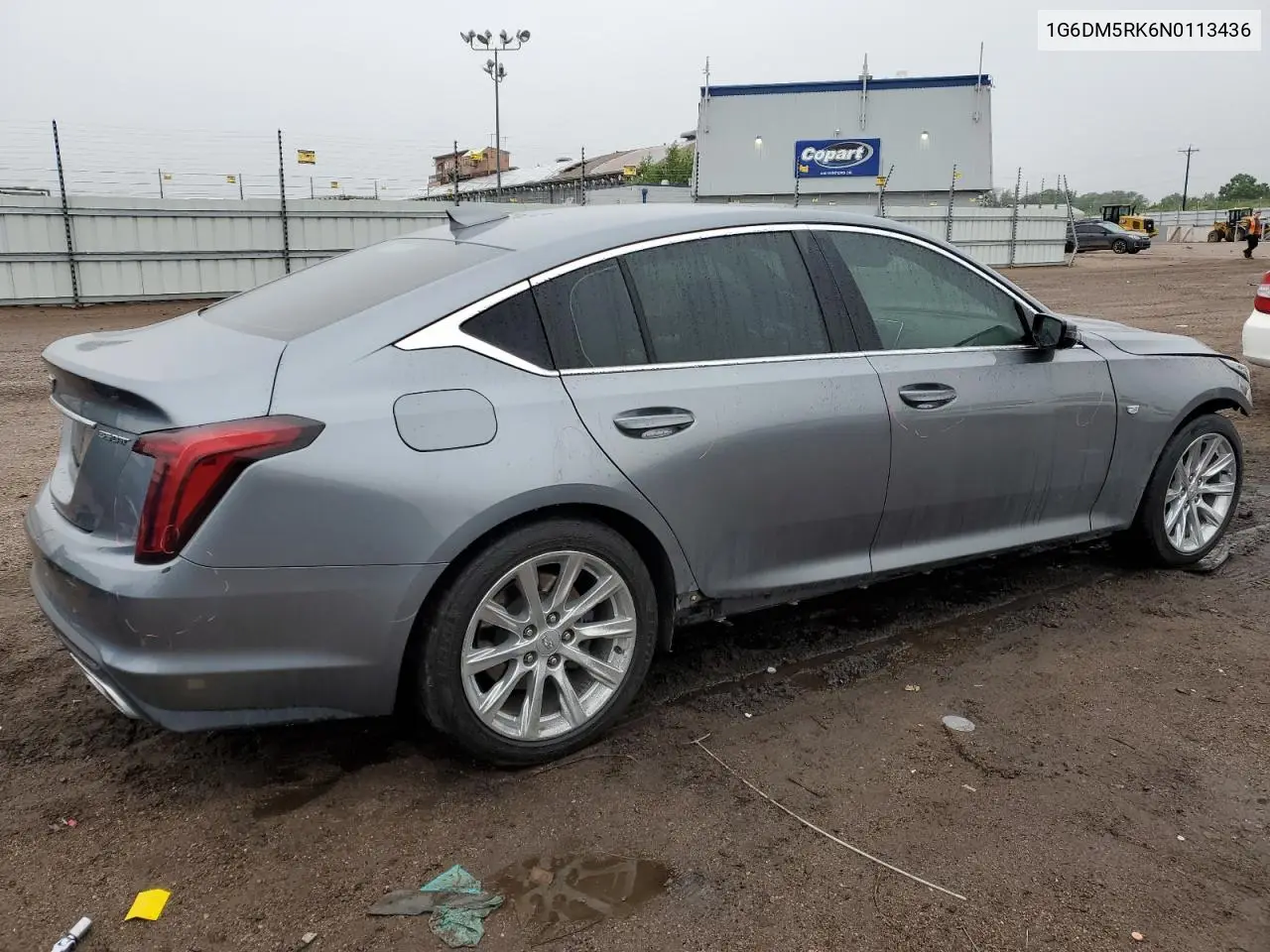 2022 Cadillac Ct5 Luxury VIN: 1G6DM5RK6N0113436 Lot: 59493495