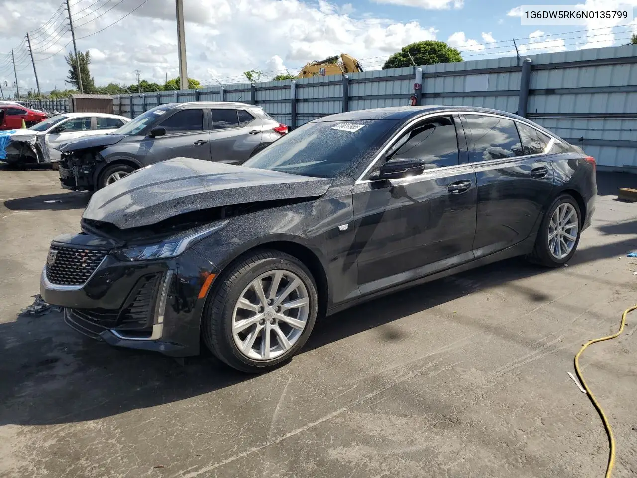 2022 Cadillac Ct5 Luxury VIN: 1G6DW5RK6N0135799 Lot: 60817955
