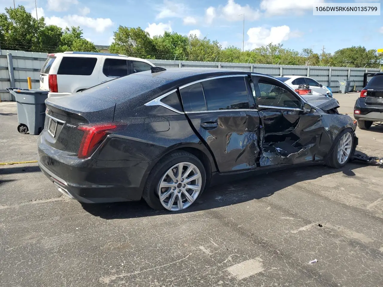 2022 Cadillac Ct5 Luxury VIN: 1G6DW5RK6N0135799 Lot: 60817955