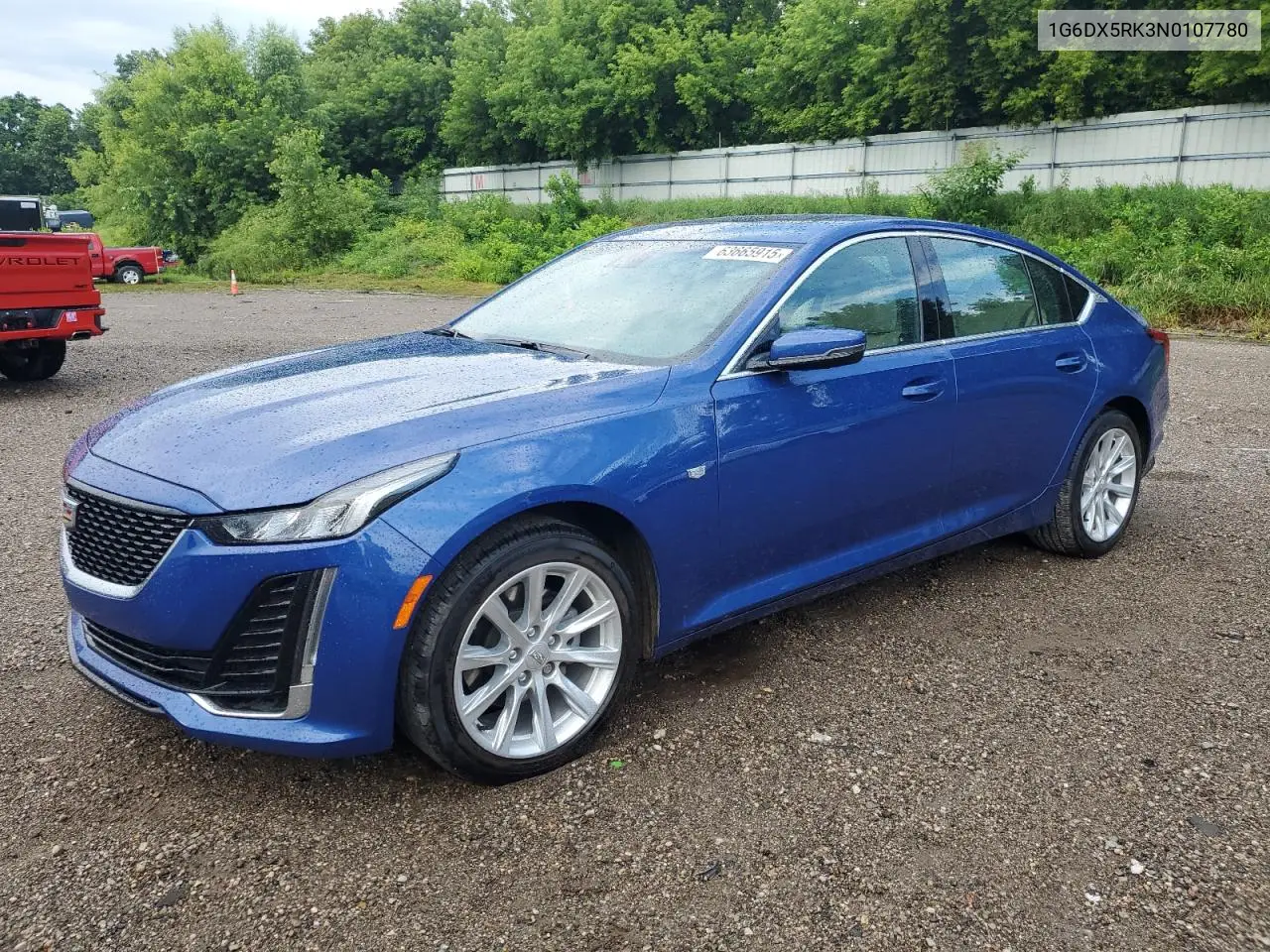 2022 Cadillac Ct5 Luxury VIN: 1G6DX5RK3N0107780 Lot: 63665915