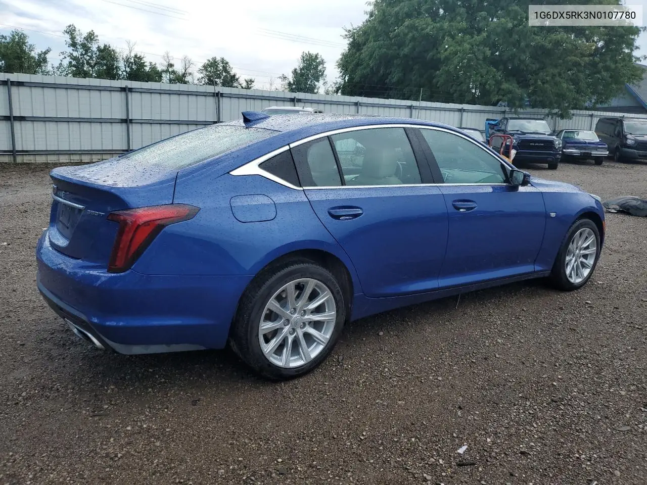 2022 Cadillac Ct5 Luxury VIN: 1G6DX5RK3N0107780 Lot: 63665915