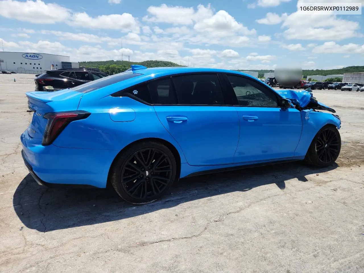 2023 Cadillac Ct5-V VIN: 1G6DR5RWXP0112989 Lot: 60119405