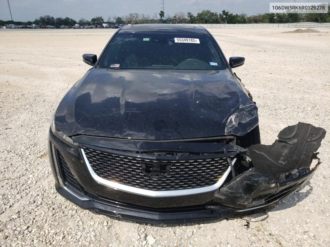 2024 Cadillac Ct5 Luxury VIN: 1G6DW5RK6R0129278 Lot: 55349185