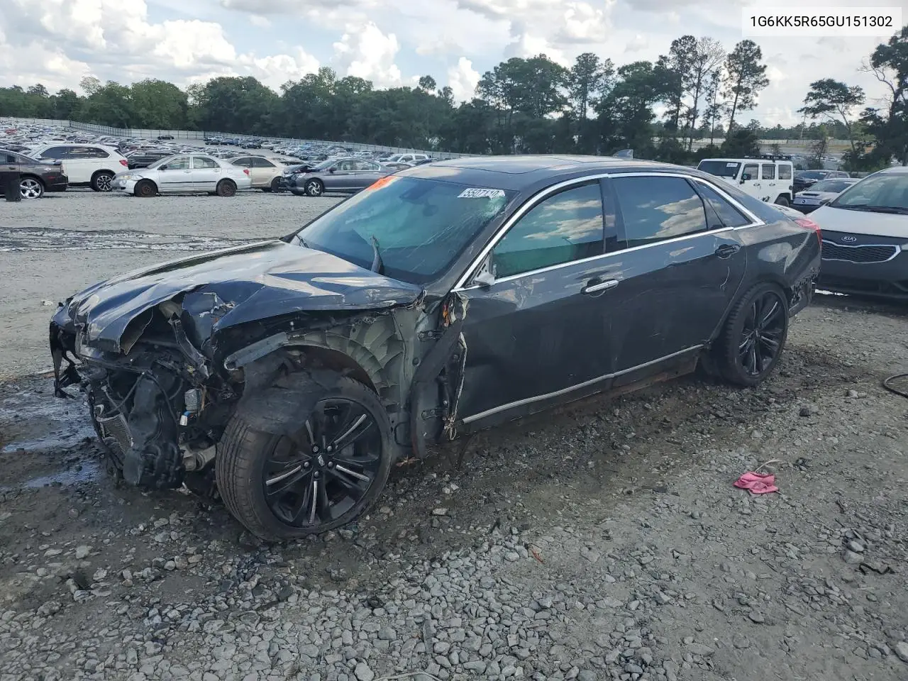 2016 Cadillac Ct6 Platinum VIN: 1G6KK5R65GU151302 Lot: 55071105