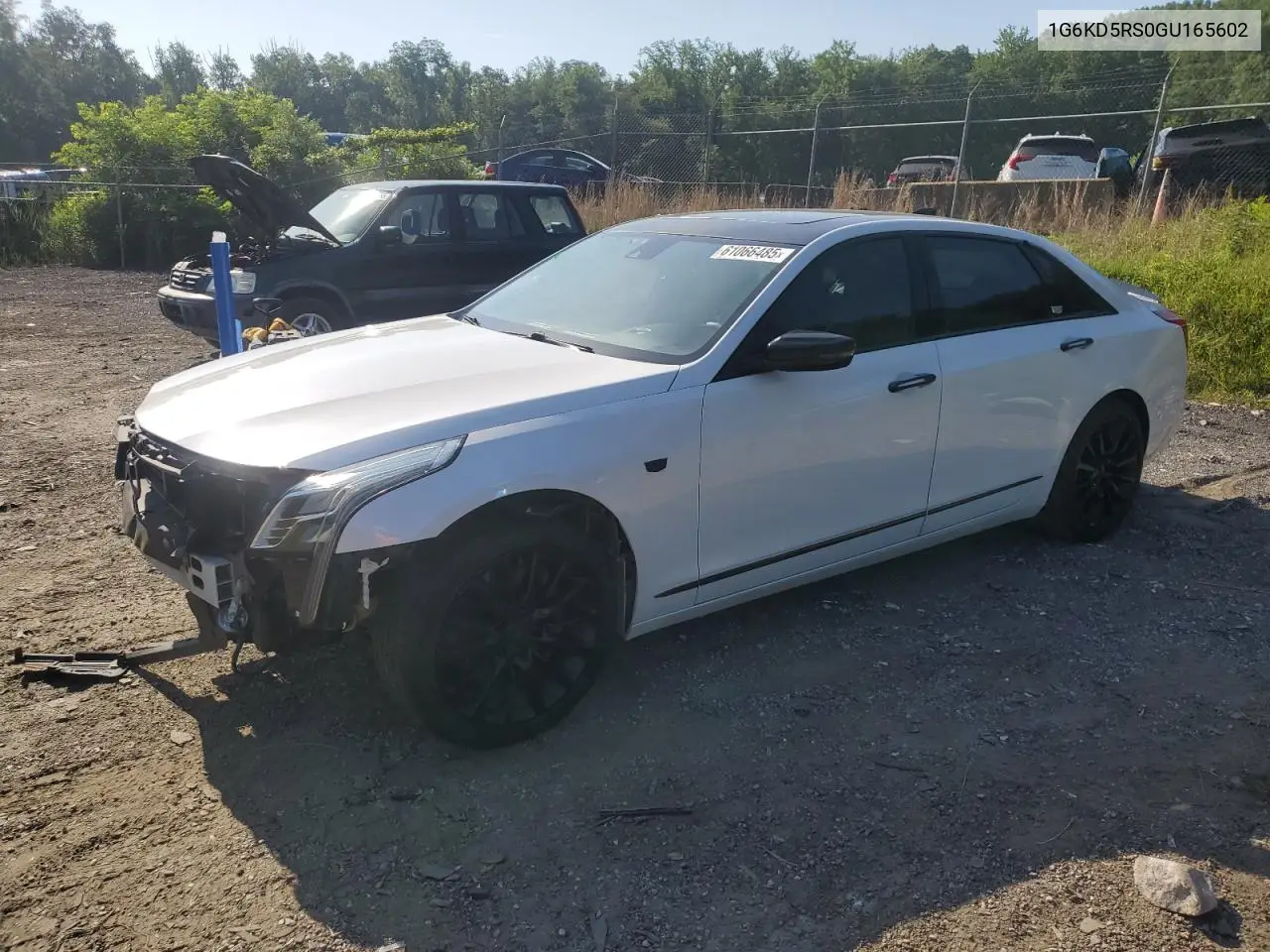 2016 Cadillac Ct6 Luxury VIN: 1G6KD5RS0GU165602 Lot: 61066485