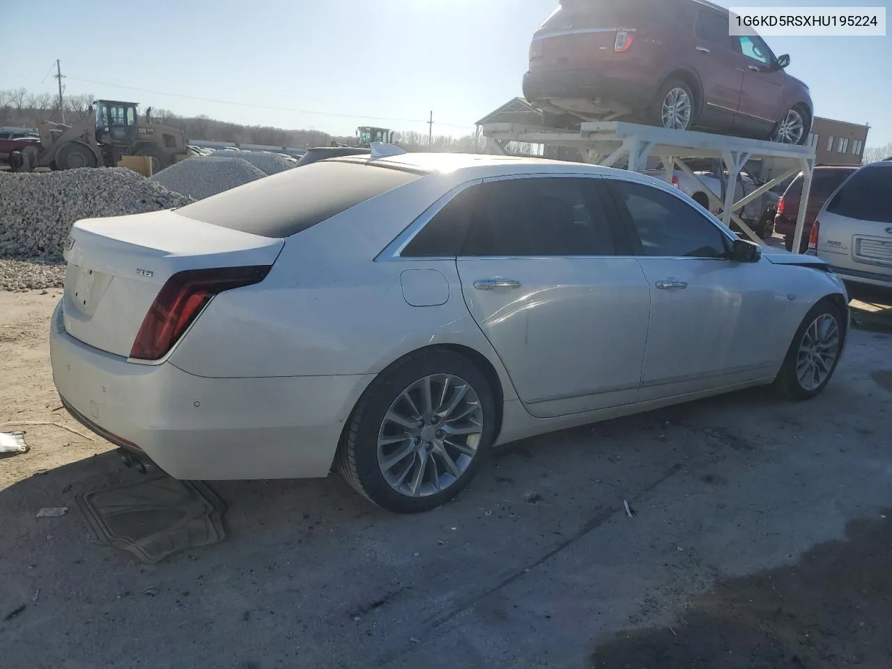 2017 Cadillac Ct6 Luxury VIN: 1G6KD5RSXHU195224 Lot: 42920275