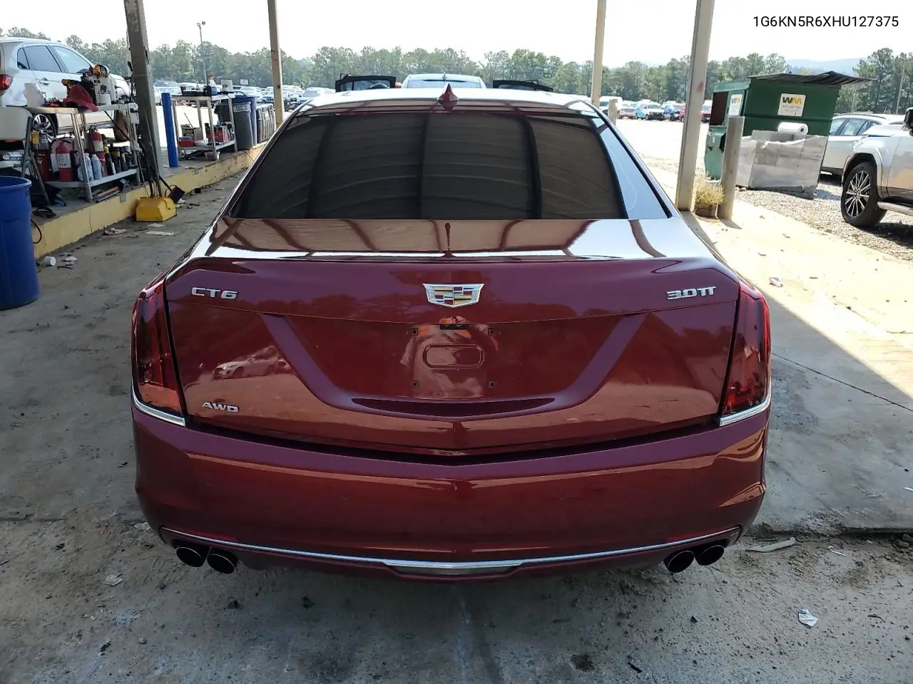 2017 Cadillac Ct6 Platinum VIN: 1G6KN5R6XHU127375 Lot: 62224455