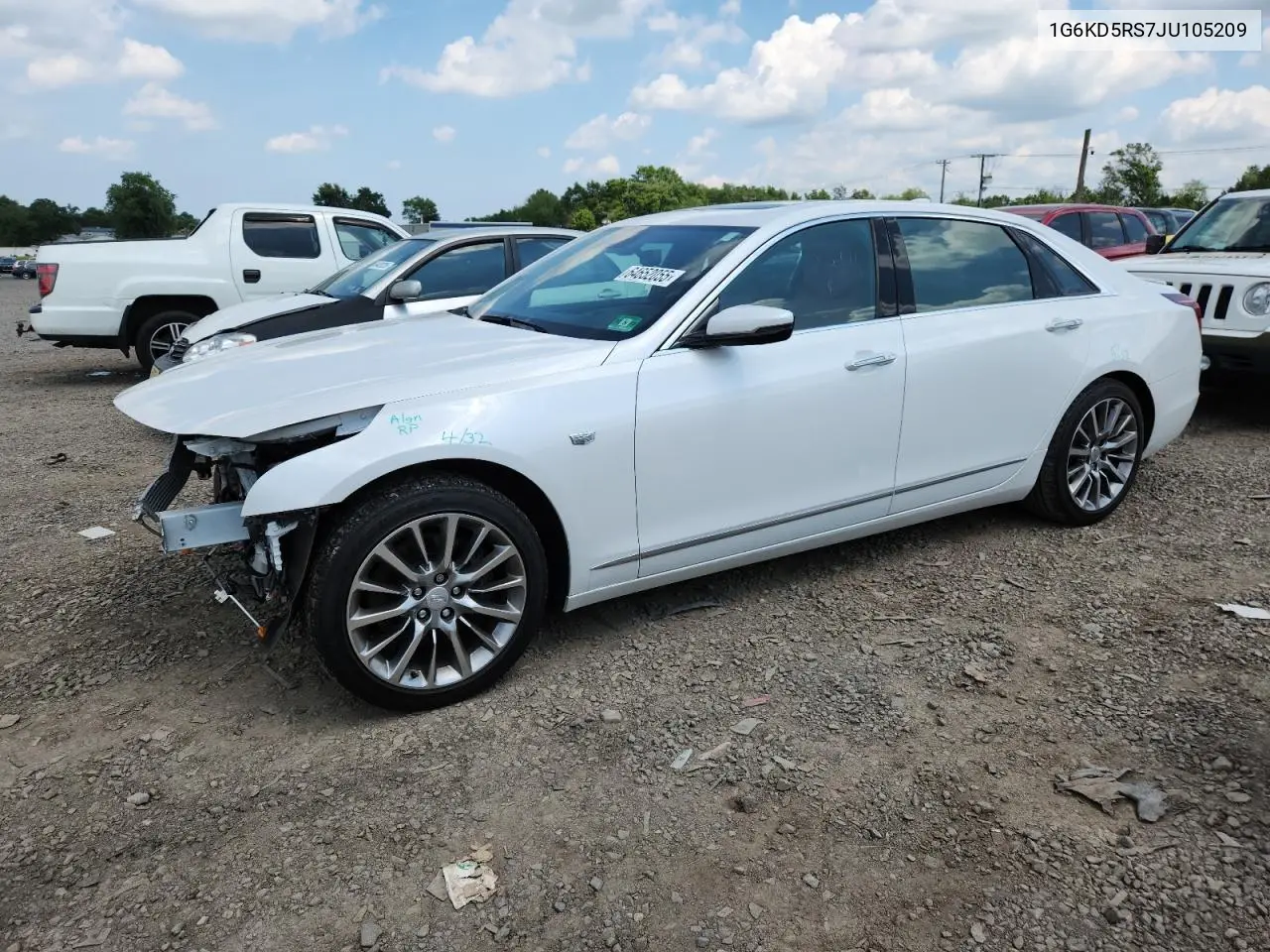 2018 Cadillac Ct6 Luxury VIN: 1G6KD5RS7JU105209 Lot: 64652055