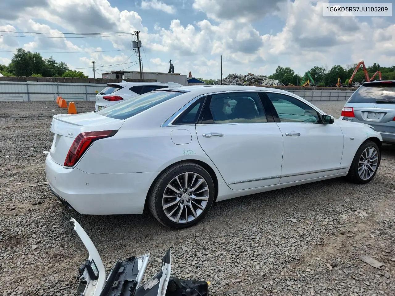 2018 Cadillac Ct6 Luxury VIN: 1G6KD5RS7JU105209 Lot: 64652055