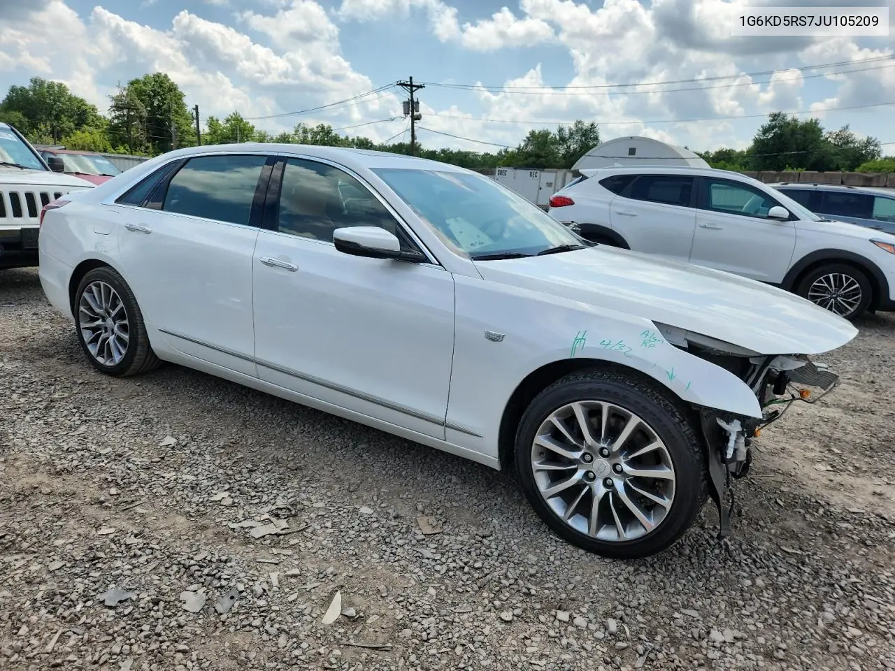 2018 Cadillac Ct6 Luxury VIN: 1G6KD5RS7JU105209 Lot: 64652055