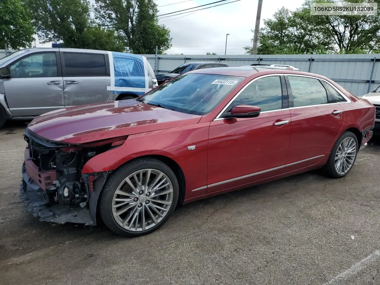 2019 Cadillac Ct6 Premium Luxury VIN: 1G6KD5RS2KU132089 Lot: 54432115
