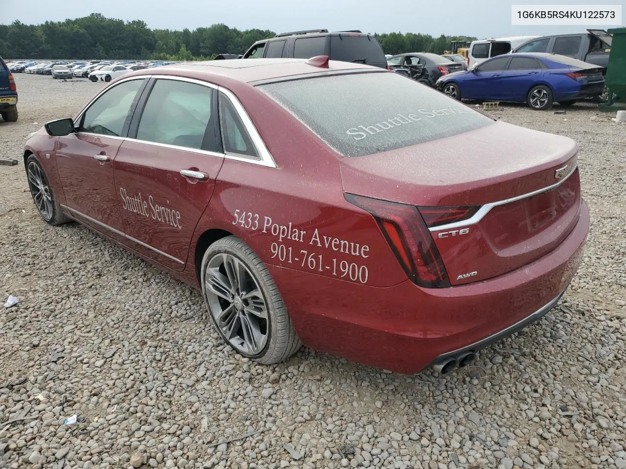 2019 Cadillac Ct6 Luxury VIN: 1G6KB5RS4KU122573 Lot: 59617314