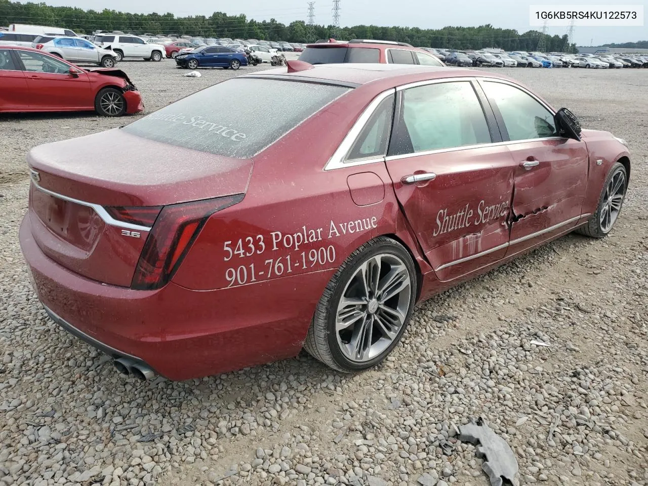 2019 Cadillac Ct6 Luxury VIN: 1G6KB5RS4KU122573 Lot: 59617314